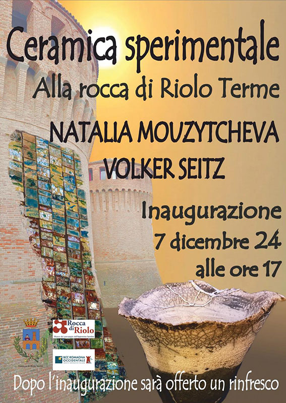 Plakat zur Ausstellung „Ceramica sperimentale“